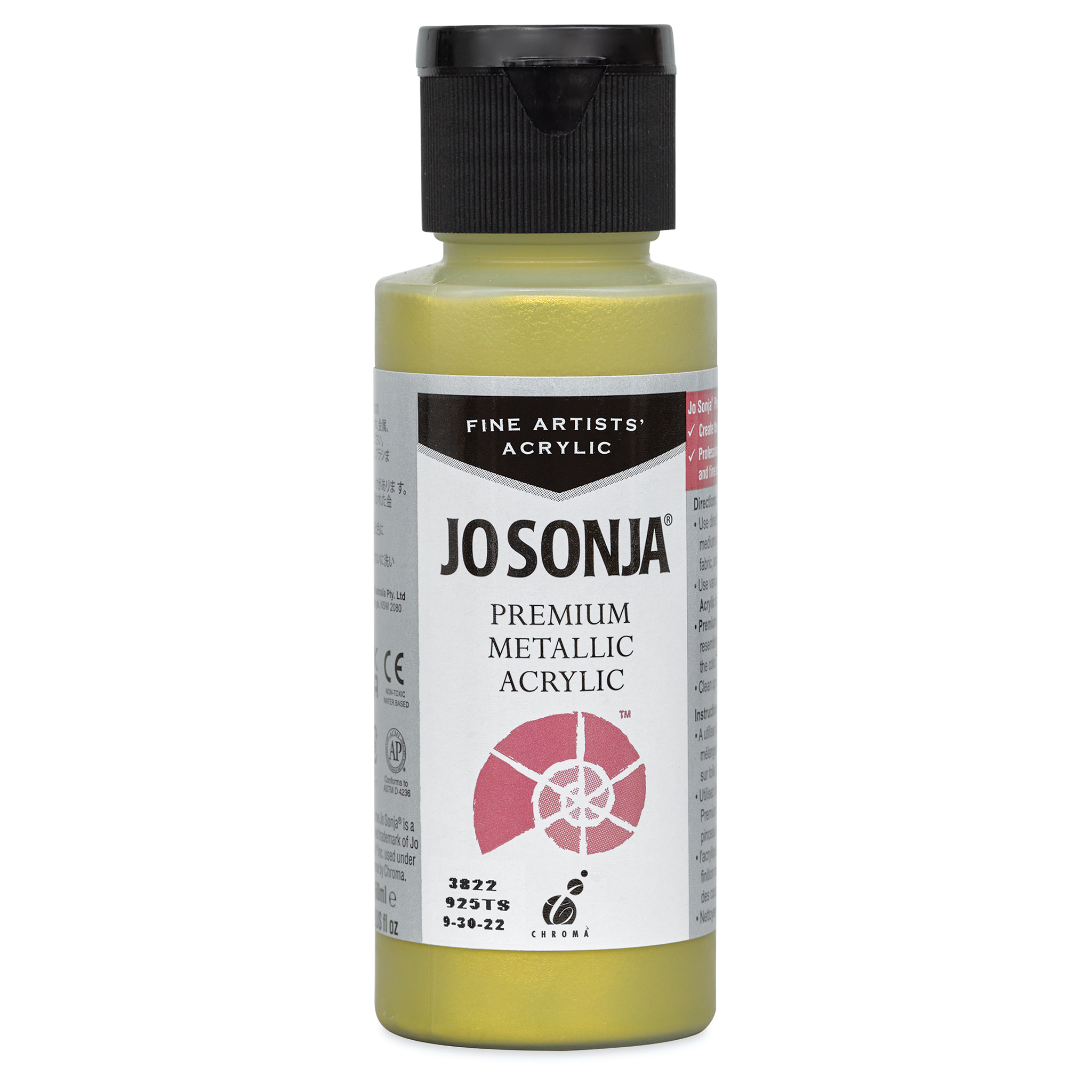 Chroma's Jo Sonja Premium Metallic and Pearlescent Acrylic Paints