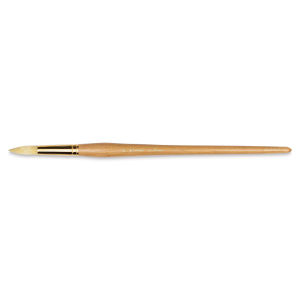 Raphael Extra White Bristle Brush - Round, Long Handle, Size 20