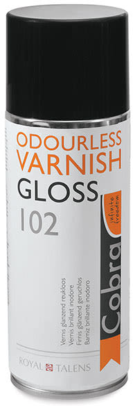 Royal Talens Cobra Painting Varnishes - Front of 400 ml can of Gloss Varnish
