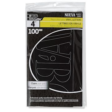 Open in modal - Westcott BetterLetter Self-Adhesive Vinyl Letters – 4” Repositionable Letters, Nueva, Black