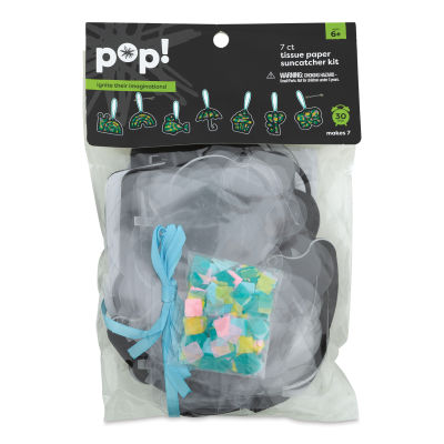 Pop! Tissue Paper Suncatcher Kit, front of the packaging