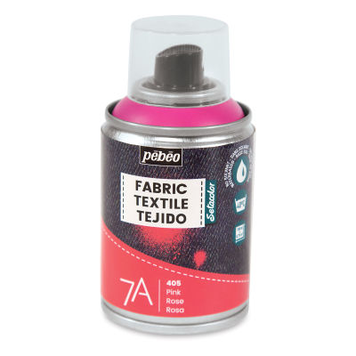 Pebeo 7A Fabric Spray Paint - Pink, 100 ml