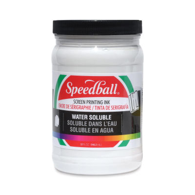 Speedball Water-Soluble Poster Ink - White, Quart