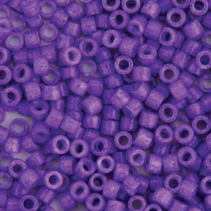John Bead Miyuki Delica Beads - Violet, Glossy, 11/0, 5.2 g