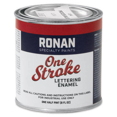 Ronan One Stroke Lettering Enamel - Process Blue, Half Pint