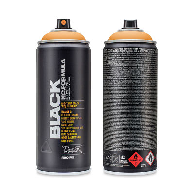 Montana Black Spray Paint - Infra Orange, 400 ml can