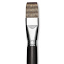 Escoda Vintage Synthetic Brush - Bright, Long  Handle, Size 24