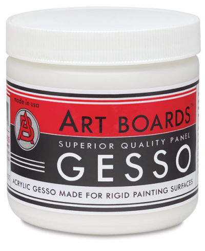 Art Boards Acrylic Panel Gesso - Front of 16 oz jar

