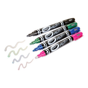 Crayola Project Metallic Outline Marker Set (Shown in use)