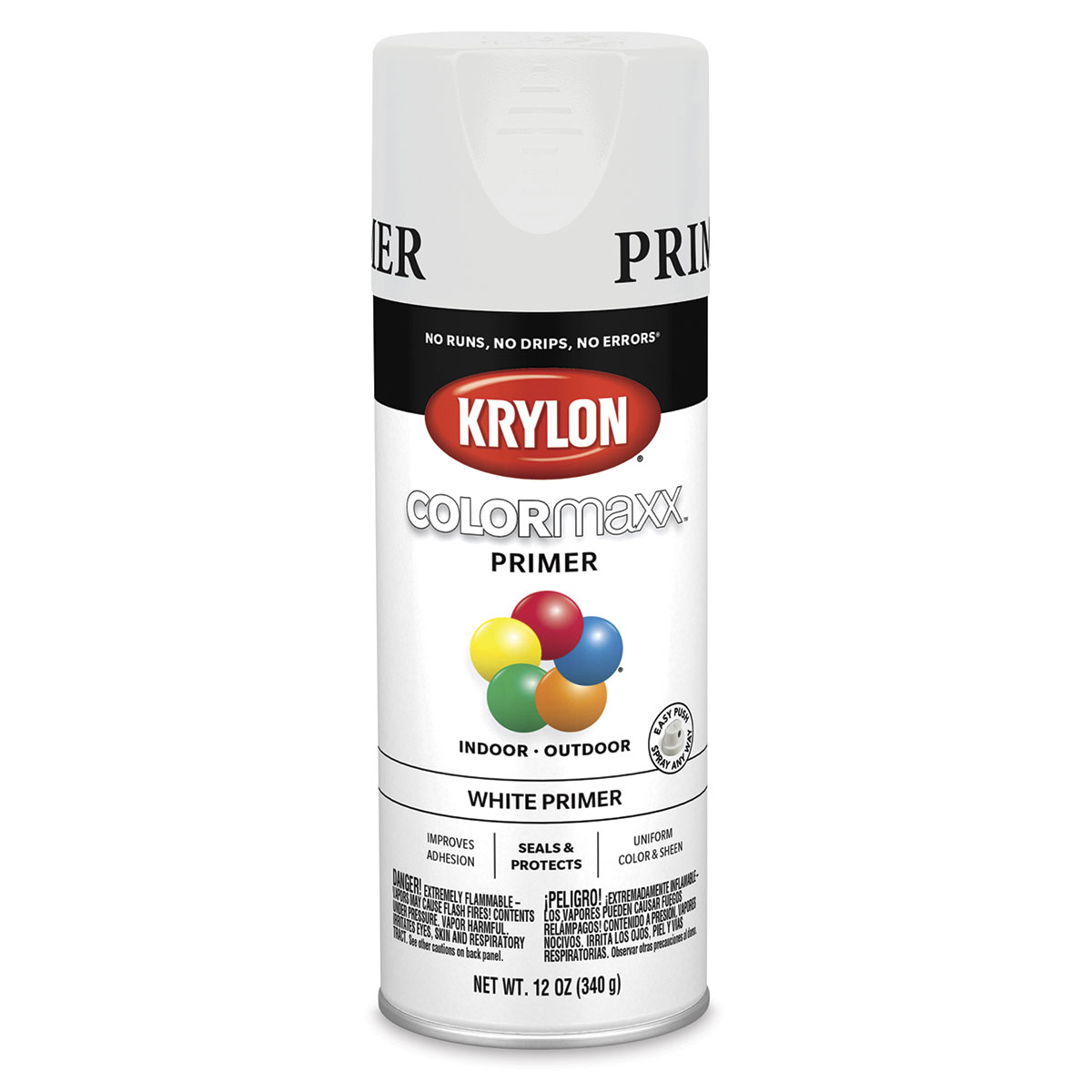 Krylon COLORmaxx Primer - Black, 12 oz