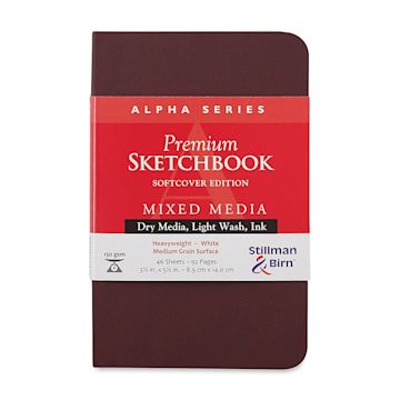 Open in modal - Stillman & Birn Alpha Series Softcover Sketchbook - Front cover of small Portrait Sketchbook 