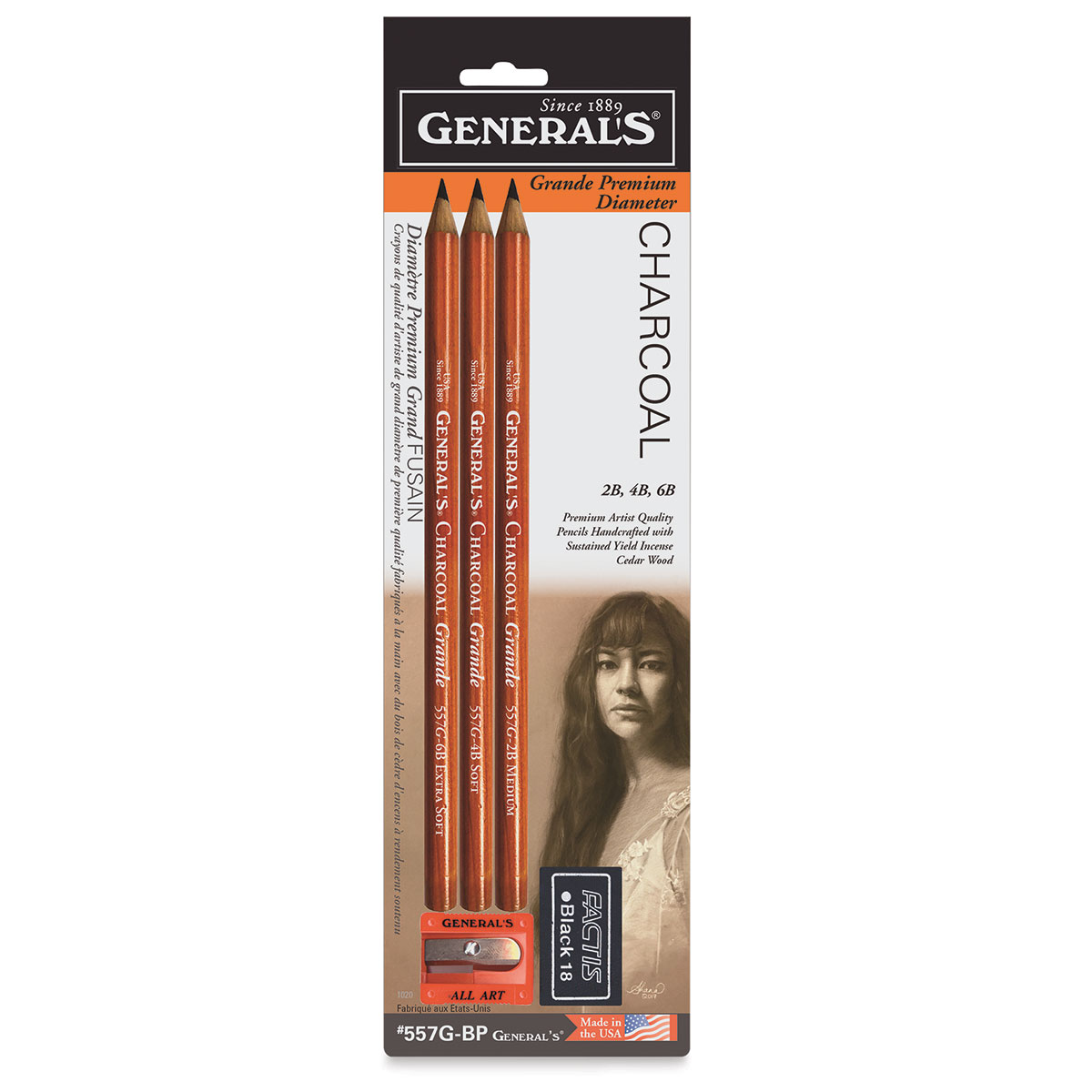 Generals Grande Charcoal Pencil Set