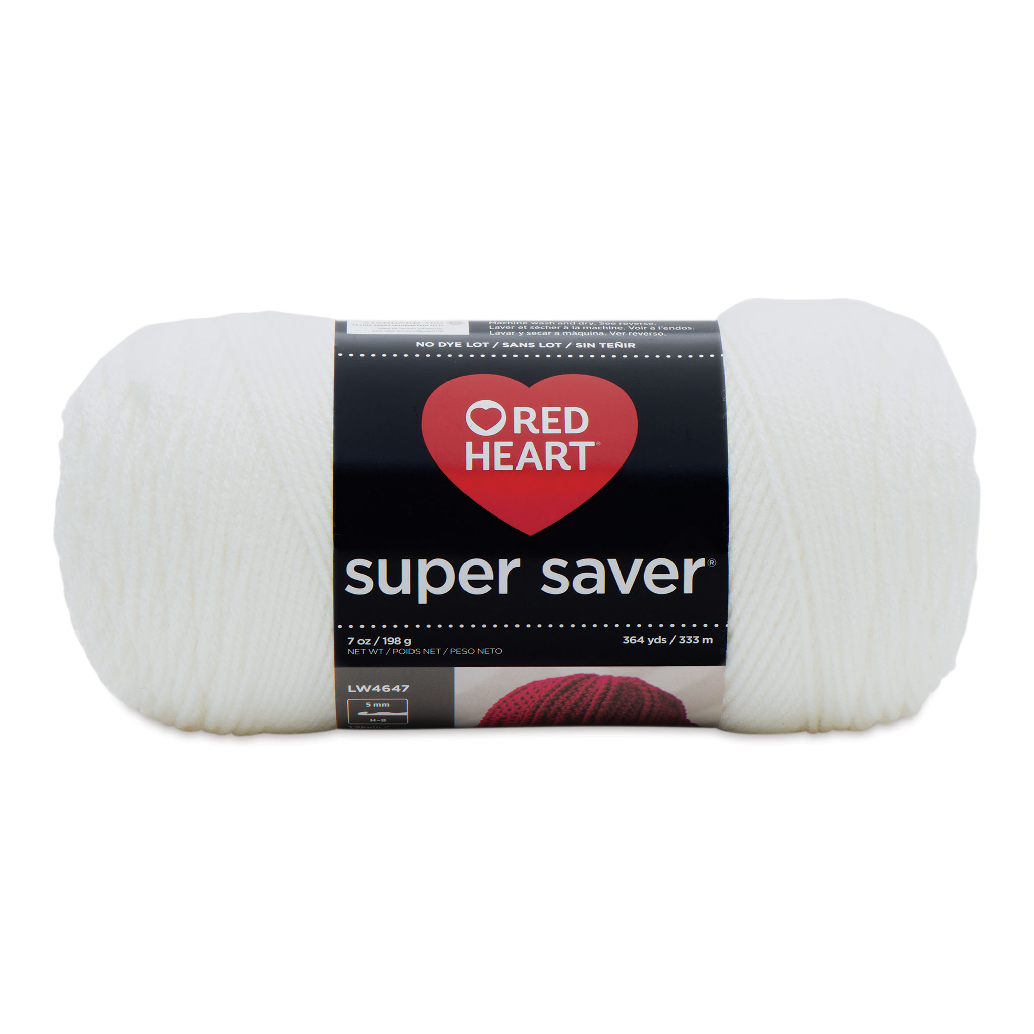 Red Heart Super Saver Yarn - Soft White, 7 oz