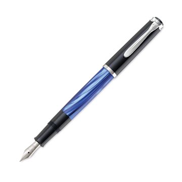 Open in modal - Pelikan M205 Fountain Pen - Blue Marble, out of packaging