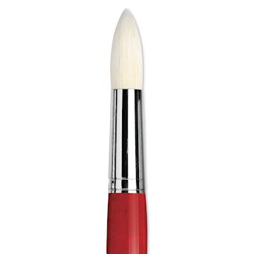 Open in modal - Da Vinci Maestro 2 Hog Bristle Brush - Round, Long Handle, Size 20 close up