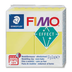 Fimo Translucent Effect Polymer Clay - 2 oz, Translucent Yellow