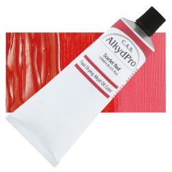 CAS AlkydPro Fast-Drying Alkyd Oil Color - Scarlet Red, 120 ml tube