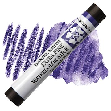 Open in modal - Daniel Smith Watercolor Stick - Carbazole Violet stick and swatch