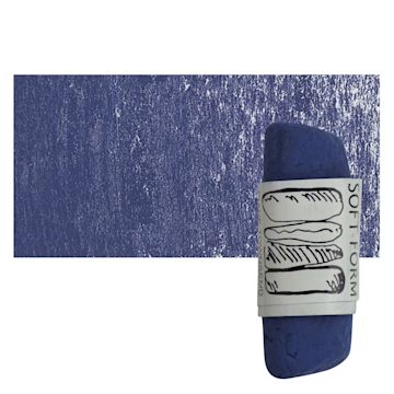 Open in modal - Townsend Artists' Soft Form Pastel - Ultra Blue Black (Light) pastel and swatch
