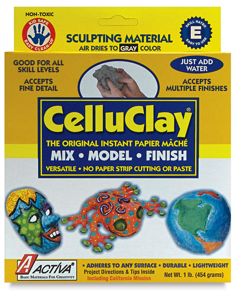 Activa CelluClay Instant Papier Mache 24 Pound White