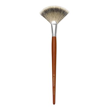Open in modal - Da Vinci Pure Badger Brush - Fan Blender, Long Handle, Size 16