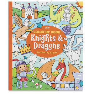 Ooly Color-In’ Coloring Book - Knights & Dragons (Book Cover)