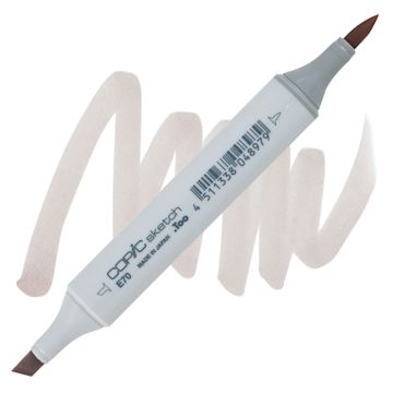 Open in modal - Copic Sketch Marker - Ash Rose E70 marker and swatch