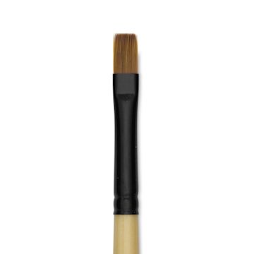 Open in modal - Dynasty Black Gold Brush - Shader, Short Handle, Size 6 close up