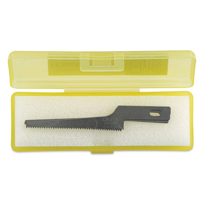 Olfa Narrow Saw Blades - Pkg of 3, inside carrying case with open lid