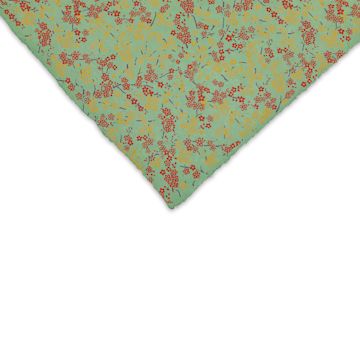 Open in modal - Lokta Paper - Forever Floral, Yellow, Orange, and Sage, 20" x 30"
