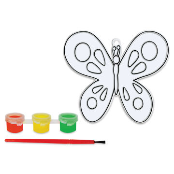 Krafty Kids DIY 3D Suncatcher Kit - Butterfly (kit contents)