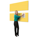 Screenflex Acoustical Panel - 74" x 22", Primary Yellow
