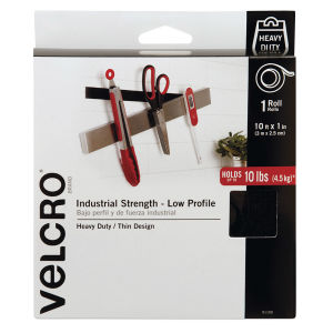 Velcro Brand Industrial Strength Low Profile Tape Roll - 1" x 10 ft
