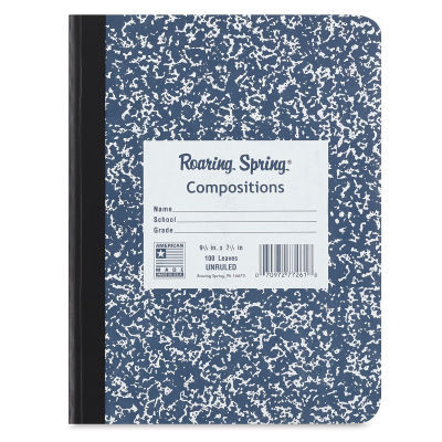 Roaring Spring Composition Notebooks - Front cover of Blue Unruled Notebook