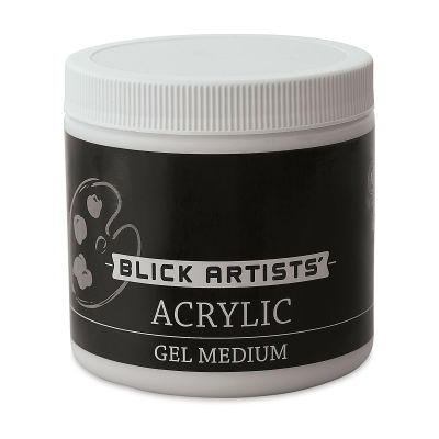 Blick Artists' Acrylic Gel Medium-Front of 16oz Jar