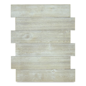 Hampton Art Offset Wood Panels - Front of 6 board white panel