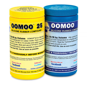 Smooth-On Oomoo 25 Silicone Rubber, 2.8 lbs