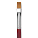 Princeton Velvetouch Series 3900 Synthetic Brush - Flat, Long Handle, Size 8