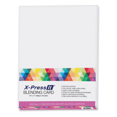 X-Press It Blending Cardstock - 8-1/2" x 11", Pkg of 125 Sheets