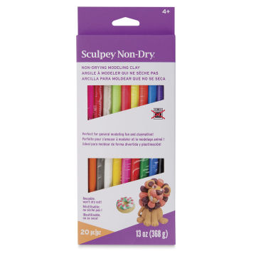 Sculpey Non-Dry Modeling Clay 2.16lb 52/Pkg-Assorted -NDC52 -- 6 Colors  Used