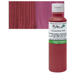 Tri-Art Finest Liquid Artist Acrylics - Quinacridone Violet, 120 ml bottle