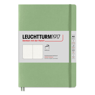 Leuchtturm1917 Dotted Softcover Notebook - Sage, 5-3/4" x 8-1/4"