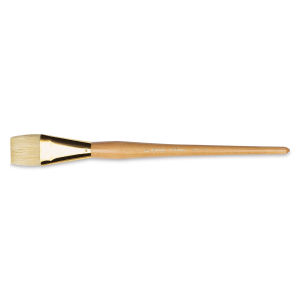 Raphael Extra White Bristle Brush - Bright, Long Handle, Size 30