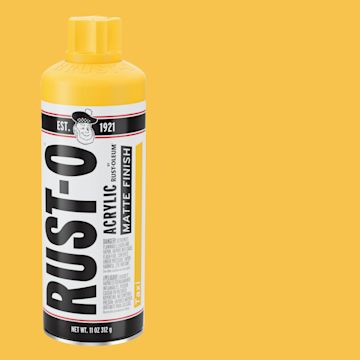Open in modal - Rust-Oleum Rust-O Artist Acrylic Spray Paint - Taxi, Can and Swatch