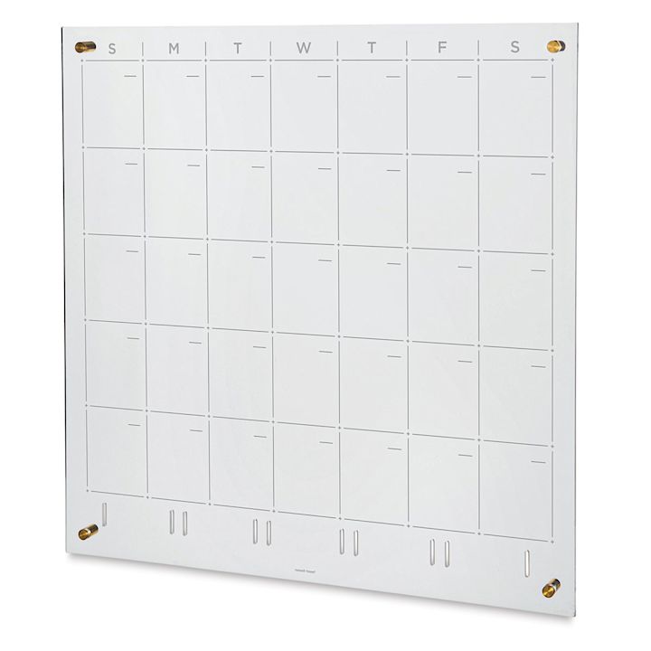 Russell and Hazel Acrylic Monthly Wall Calendar 24"W x 1/4"D x 24"H