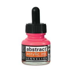 Sennelier Abstract Acrylic Ink - Fluorescent Orange, 1 oz