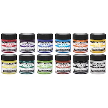 Open in modal - Nicker Poster Colour Paints - Set of 12, Assorted Colors, 40 ml