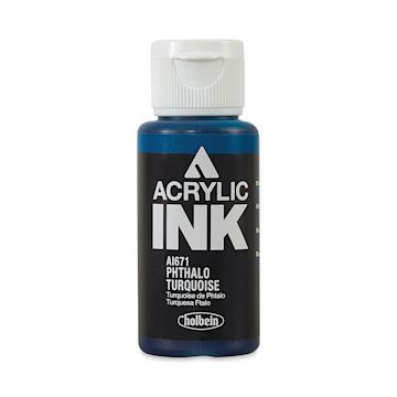 Open in modal - Holbein Acrylic Ink - Phthalo Turquoise, 30 ml