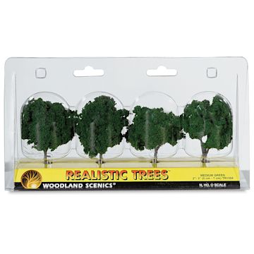 Open in modal - Woodland Scenics Model Scenery - Front view of 4 2"-3" Trees in package