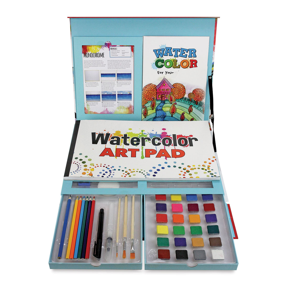  SpiceBox Watercolor Book and Painting Set, Learn How